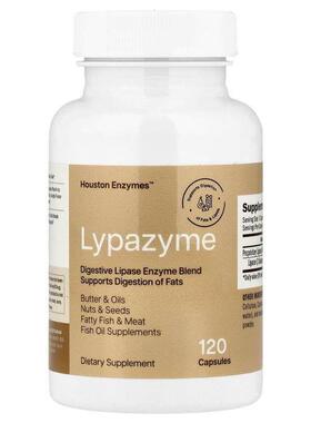 Houston Enzymes,Lypazyme，120粒胶囊