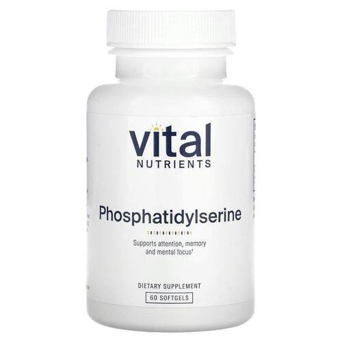 Vital Nutrients,磷脂酰丝氨酸，300 毫克，60 粒软胶囊（每粒软