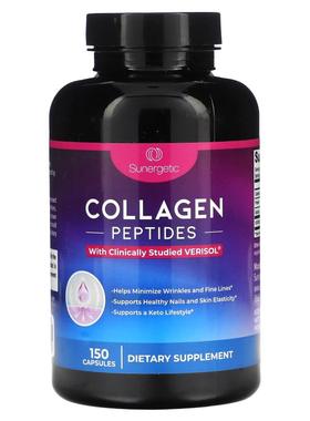 Sunergetic,胶原蛋白肽，150 粒胶囊