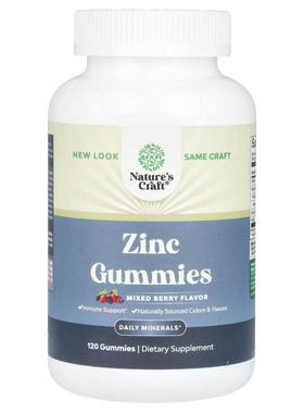 Nature's Craft,锌软糖，混合浆果味，120 粒软糖