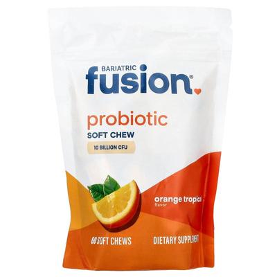 Bariatric Fusion,Probiotic Soft Chew, Orange Tropical, 60 So