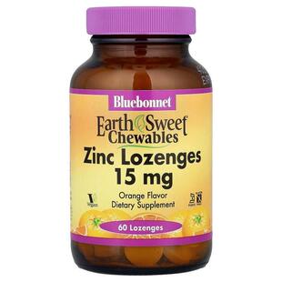 Bluebonnet Nutrition,EarthSweet® 咀嚼片，锌含片，橙子味，60