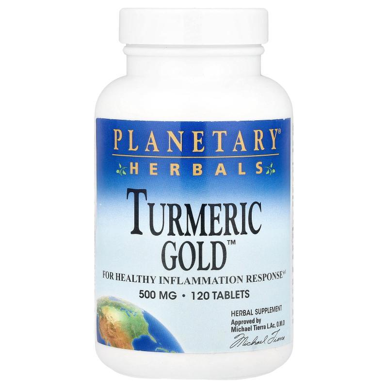 Planetary Herbals,Turmeric Gold™，500 毫克，120 片