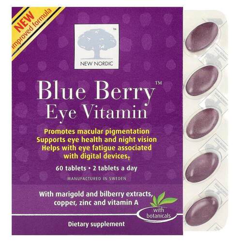 New Nordic ,Blue Berry™ Strong 营养片，60 片装