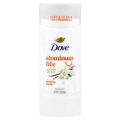 多芬,Aluminum Free Deodorant, Sparkling Vanilla, 2.4 oz (68