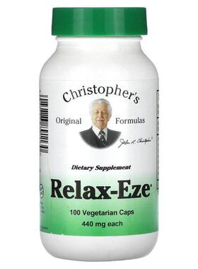 Christopher's Original Formulas,Relax-Eze，440 毫克，100 粒
