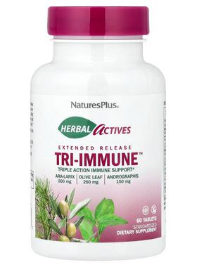 NaturesPlus,Herbal Actives，缓释 Tri-Immune™ 三重机体抵抗，6