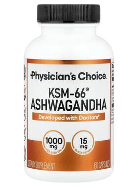 Physician's Choice,KSM-66®, Ashwagandha, 60 Capsules