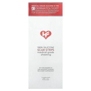 Healfast,100% Silicone Scar Strips , 5 Reusable Sheets