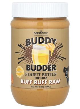 Bark Bistro,Buddy Budder，花生酱，狗狗专用，Ruff Ruff Raw，1
