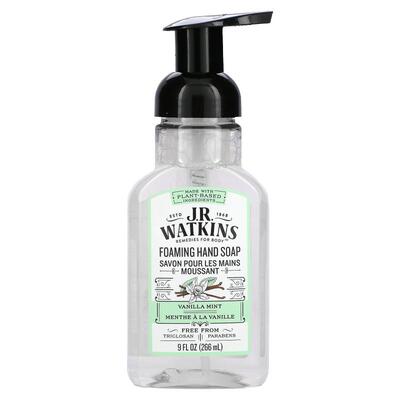 J R Watkins,泡泡洗手液，香草薄荷味，9 液量盎司（266 毫升）