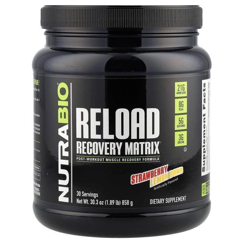Nutrabio Labs,Reload 快速复原乳清蛋白质粉,草莓柠檬味