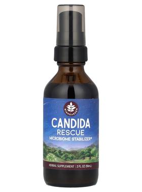 WishGarden Herbs,Candida Rescue，菌群稳定剂，2 液量盎司（59