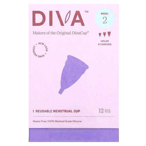 Diva International,DivaCup，Model 2，1 支可复用生理期杯