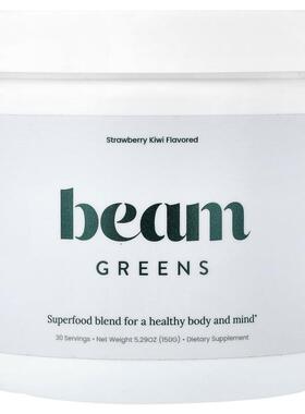 Beam Organics,绿色蔬菜，草莓猕猴桃味，5.29 盎司（150 克）