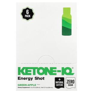 Ketone-IQ,高表现能量配方，青苹果味，6 瓶，每瓶 2 液量盎司（5
