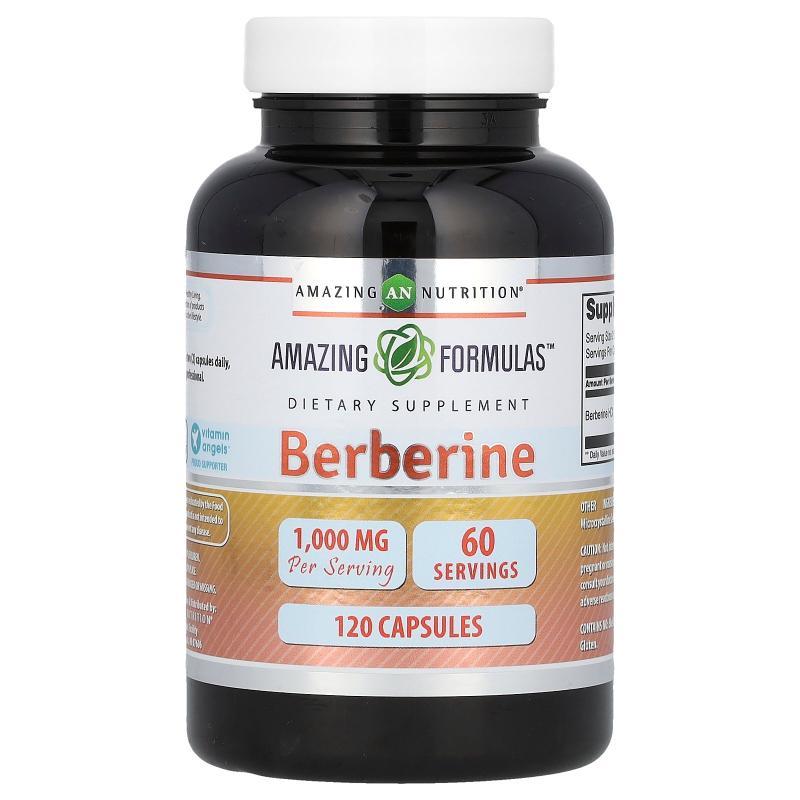 Amazing Nutrition,Berberine，1,000 毫克，120 粒胶囊（每粒胶