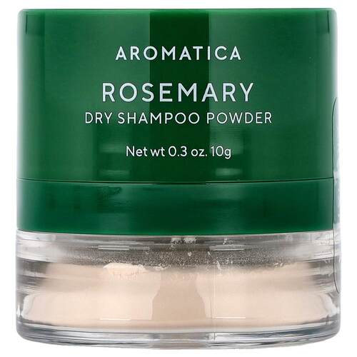 Aromatica,Dry Shampoo Powder, Rosemary, 0.3 oz (10 g)