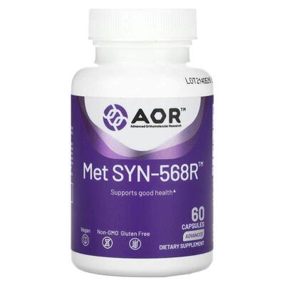 Advanced Orthomolecular Research AOR,Met SYN-568R，60 粒胶囊