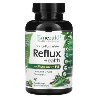 Emerald Laboratories,Reflux Health with Mucosave FG，60 粒素