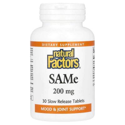 Natural Factors,SAMe，200 毫克，30 片缓释片