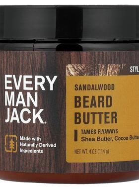 Every Man Jack,Beard Butter, Sandalwood, 4 oz (114 g)
