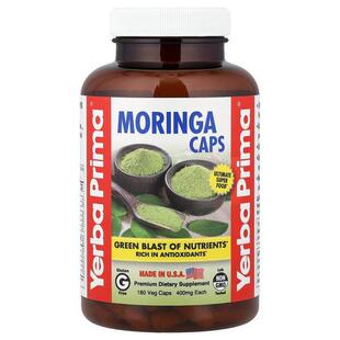 Yerba Prima,辣木胶囊，180 粒素食胶囊