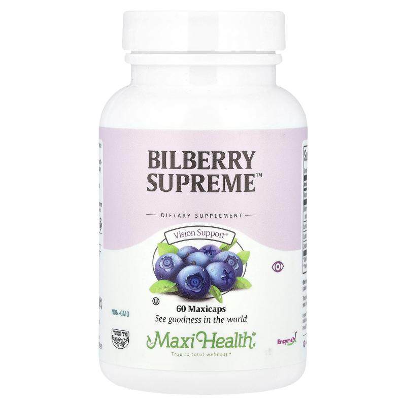 Maxi Health,Bilberry Supreme™，60 粒 Maxicap 胶囊