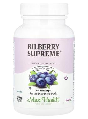 Maxi Health,Bilberry Supreme™，60 粒 Maxicap 胶囊