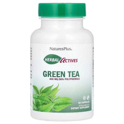 NaturesPlus,Herbal Actives，绿茶，400 毫克，60 粒胶囊
