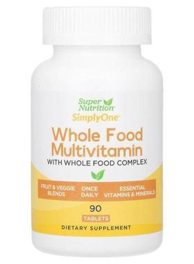 Super Nutrition,SimplyOne 全食多维生素，90 片