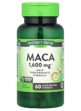 Nature's Truth,玛卡，1,600 毫克，60 粒速释胶囊
