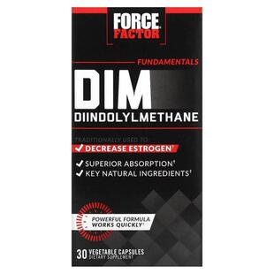 Force Factor,Fundamentals DIM 二吲哚甲烷，30 粒素食胶囊