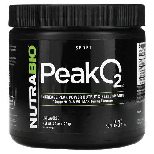 Nutrabio Labs,Peak O2，原味，4.2 盎司（120 克）