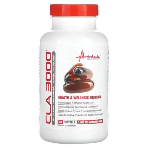 Metabolic Nutrition,CLA 3000，3000 毫克，90 粒软胶囊（每粒软