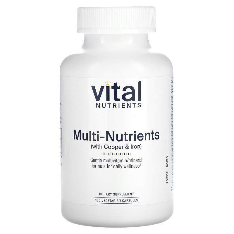 Vital Nutrients,多种营养素（含铜和铁），180 粒素食胶囊