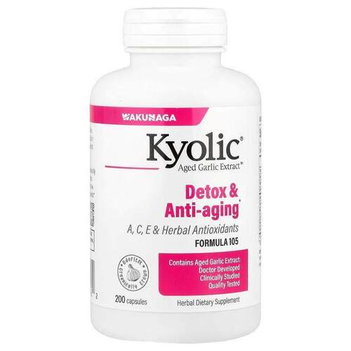 Kyolic,陈年大蒜提取物™，，配方 105，200 粒胶囊