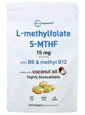 Micro Ingredients,L-Methylfolate, 240 Softgels