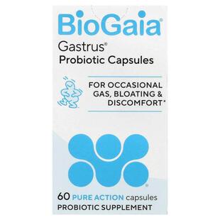 BioGaia,Gastrus® Probiotic Capsules, 60 Pure Action Capsules