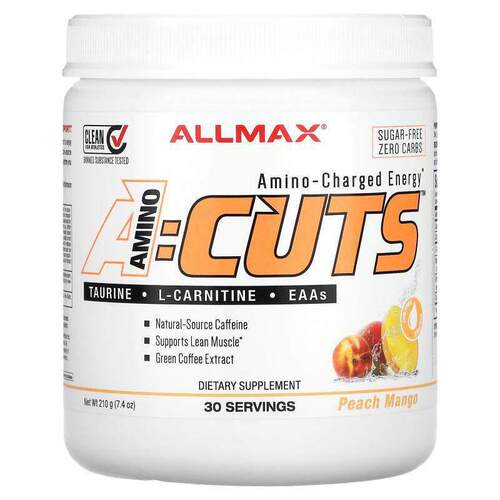 ALLMAX,ACUTS™，氨基酸能量饮品，桃子芒果味