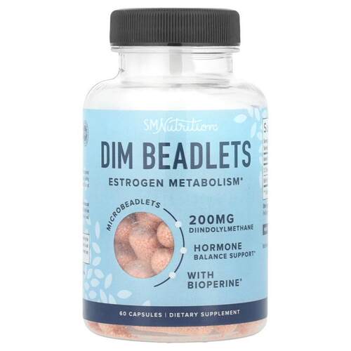 SMNutrition,DIM Beadlets，含 BioPerine®，60 粒胶囊