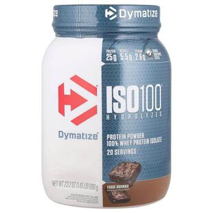 Dymatize,ISO100® Hydrolyzed，全分离乳清蛋白，软糖布朗尼，1.4