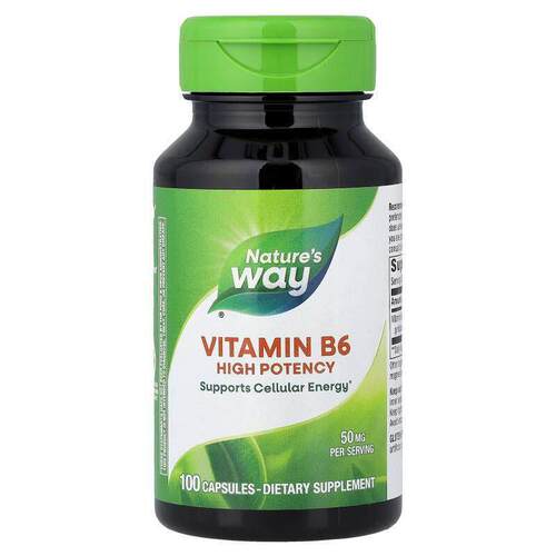 然萃维,维生素 B-6，50 毫克，100 粒胶囊