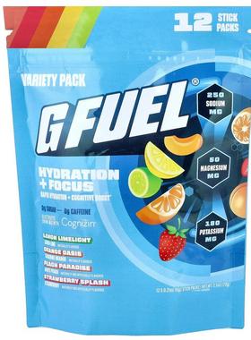 GFUEL,Hydration + Focus, Electrolyte Drink Mix with Cognizin