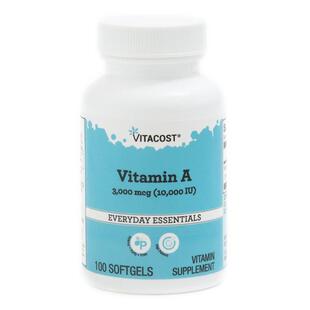 Vitacost,Vitamin A, 3000 mcg (10,000 IU), 100 Softgels