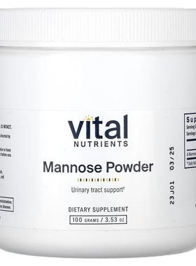 Vital Nutrients,甘露糖粉，3.53 盎司（100 克）