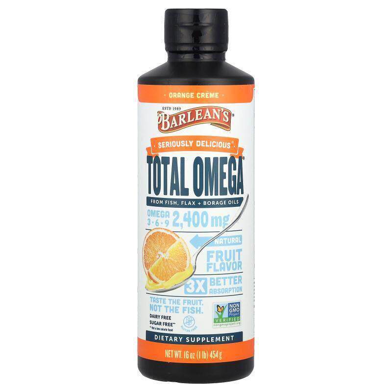 巴宁,Total Omega®,Omega 3-6-9,橙子奶油味