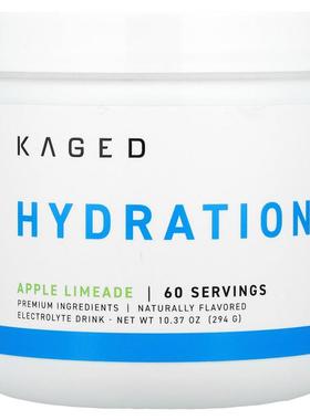 Kaged,补水，电解质饮品，苹果柠檬水味，10.37 盎司（294 克）