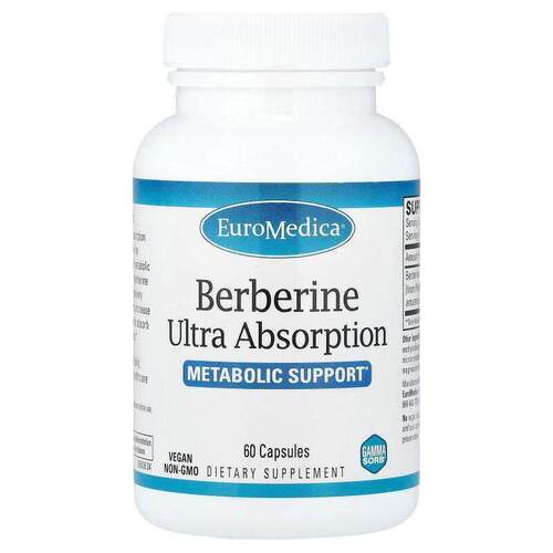 EuroMedica,Berberine Ultra Absorption, 60 Capsules
