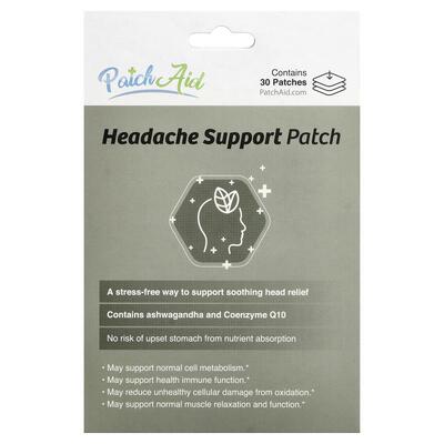 PatchAid,Headache Support Patch, 30 Patches